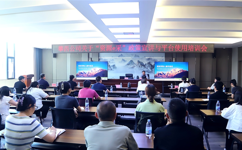 攀西公司举行“凯时凯时首页e采”政策宣讲与平台使用培训会