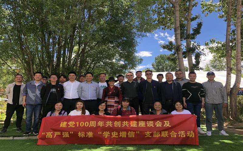 共创共建开展党史学习教育 党建引领推动周全相助 ——水文队地勘院支部与西藏自然凯时凯时首页厅机关第四支部开展联合主题党日活动
