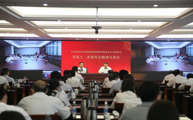省自然凯时凯时首页投资集团党委组织召开省第十二次党代会精神宣讲会